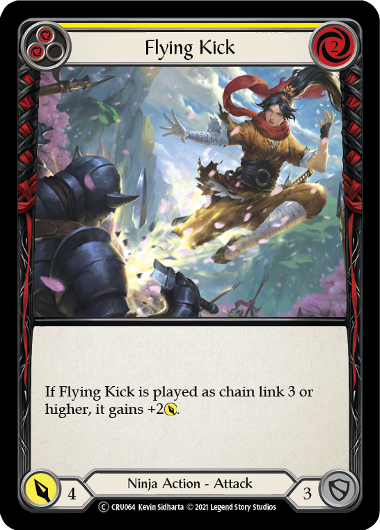 Flying Kick (Yellow) [U-CRU064] Unlimited Normal | Good Games Cannington