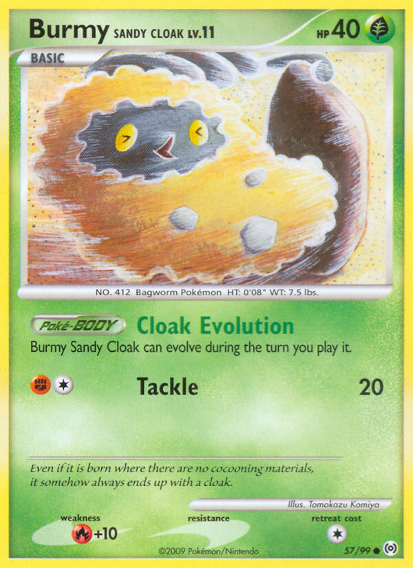 Burmy Sandy Cloak (57/99) [Platinum: Arceus] | Good Games Cannington
