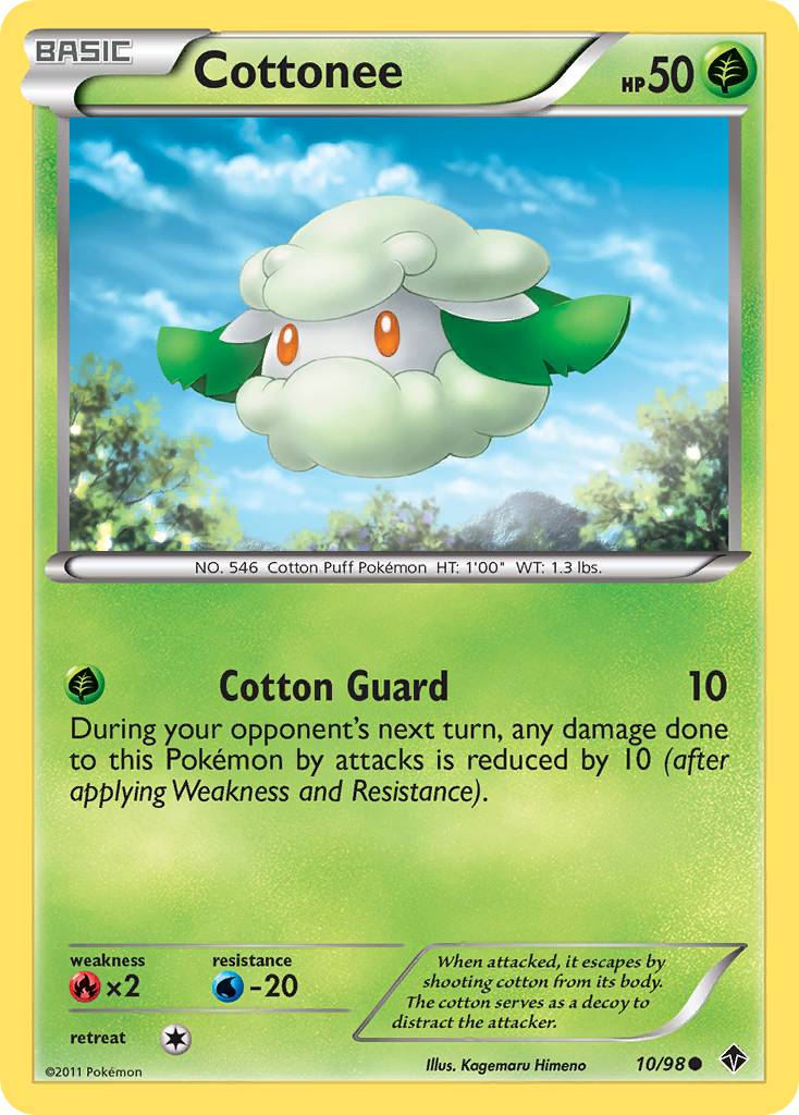 Cottonee (10/98) [Black & White: Emerging Powers] | Good Games Cannington