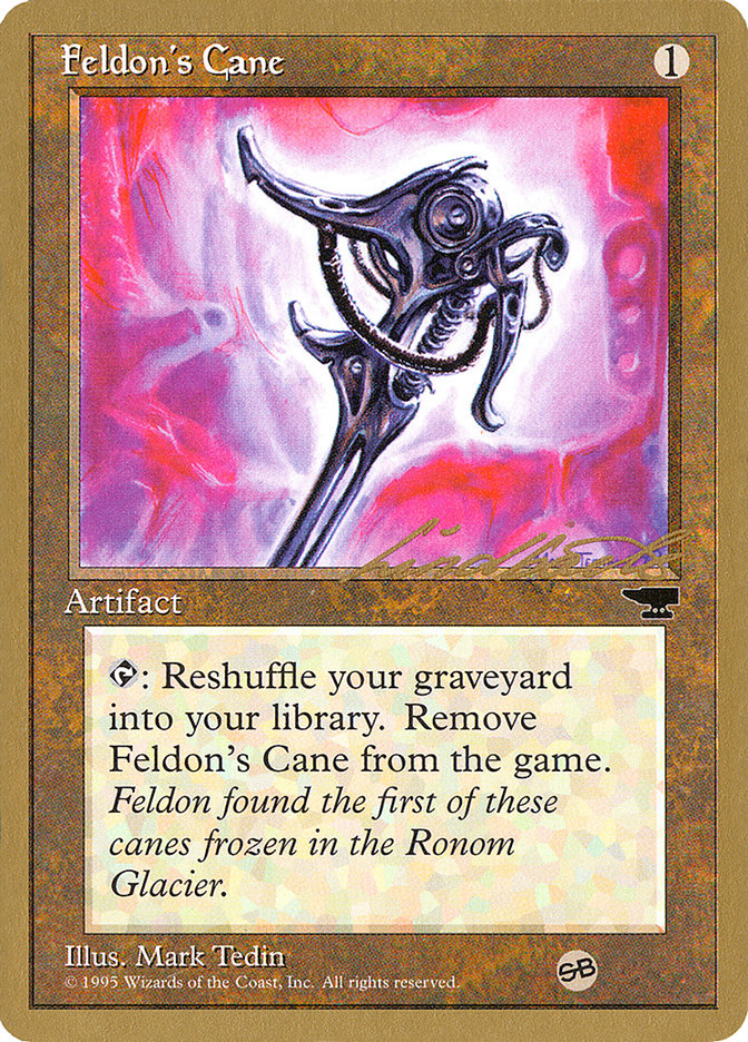 Feldon's Cane (Leon Lindback) (SB) [Pro Tour Collector Set] | Good Games Cannington