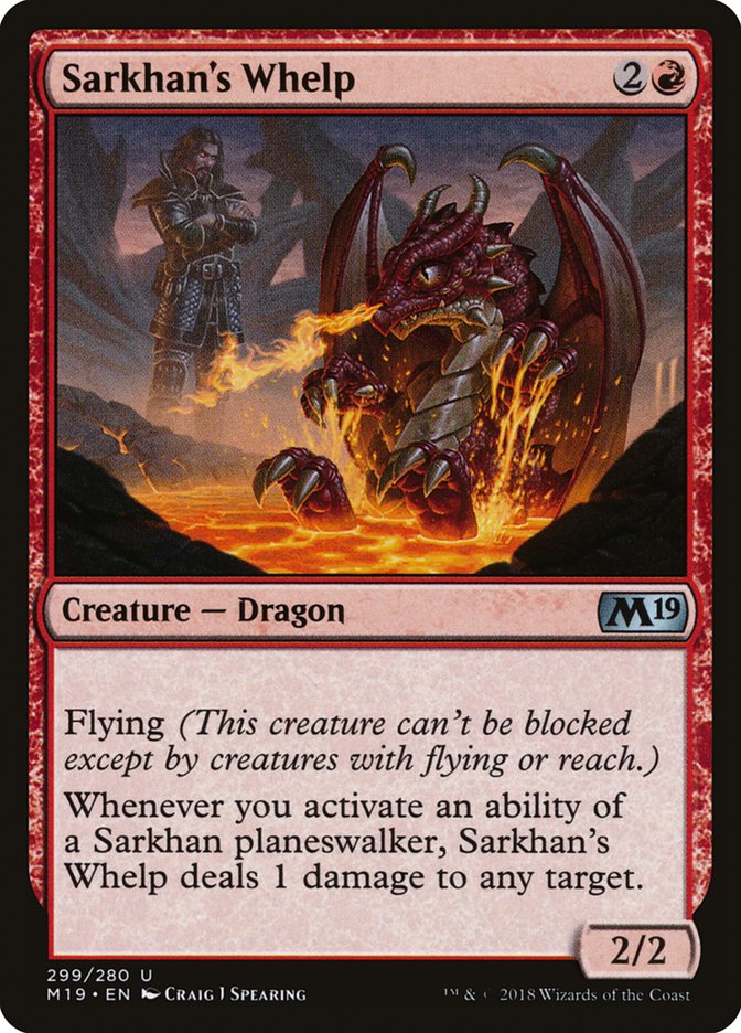Sarkhan's Whelp [Core Set 2019] | Good Games Cannington