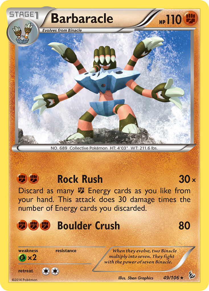 Barbaracle (49/106) [XY: Flashfire] | Good Games Cannington