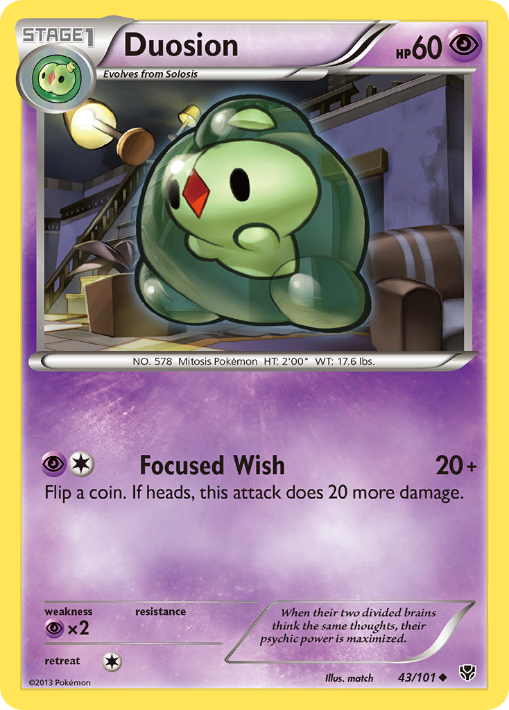 Duosion (43/101) [Black & White: Plasma Blast] | Good Games Cannington