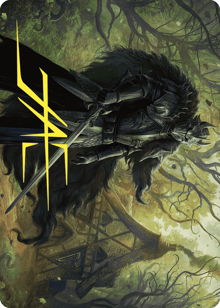 Agatha's Champion Art Card (Gold-Stamped Signature) [Wilds of Eldraine Art Series] | Good Games Cannington
