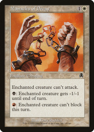 Manacles of Decay [Apocalypse] | Good Games Cannington