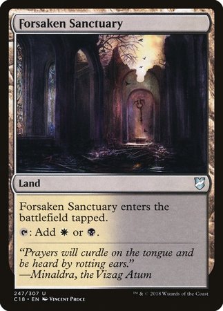 Forsaken Sanctuary [Commander 2018] | Good Games Cannington