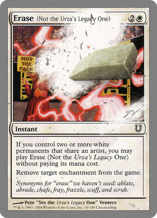Erase (Not the Urza's Legacy One) [Unhinged] | Good Games Cannington