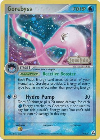 Gorebyss (17/92) (Stamped) [EX: Legend Maker] | Good Games Cannington