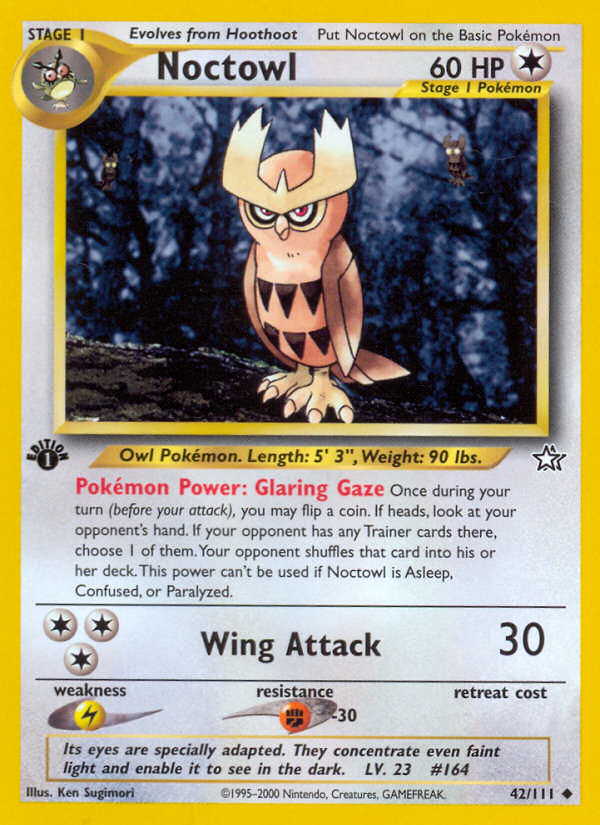 Noctowl (42/111) [Neo Genesis 1st Edition] | Good Games Cannington