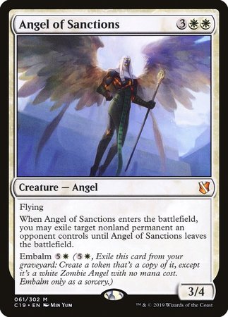 Angel of Sanctions [Commander 2019] | Good Games Cannington