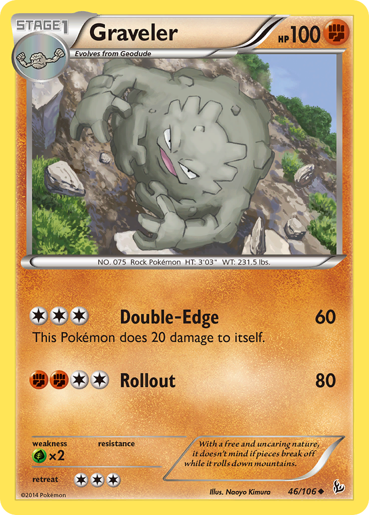 Graveler (46/106) [XY: Flashfire] | Good Games Cannington