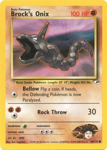 Brock's Onix (69/132) [Gym Heroes Unlimited] | Good Games Cannington