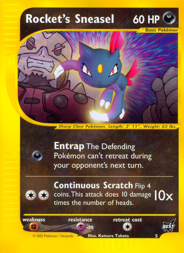 Rocket's Sneasel (5) [Best of Promos] | Good Games Cannington