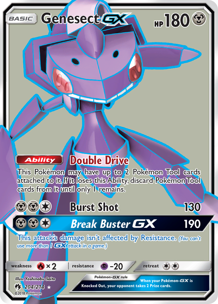 Genesect GX (204/214) [Sun & Moon: Lost Thunder] | Good Games Cannington