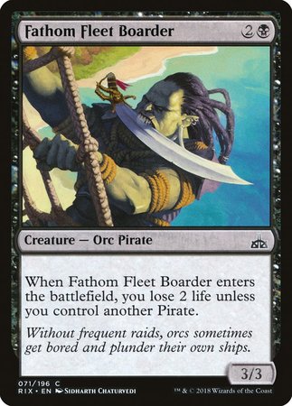 Fathom Fleet Boarder [Rivals of Ixalan] | Good Games Cannington