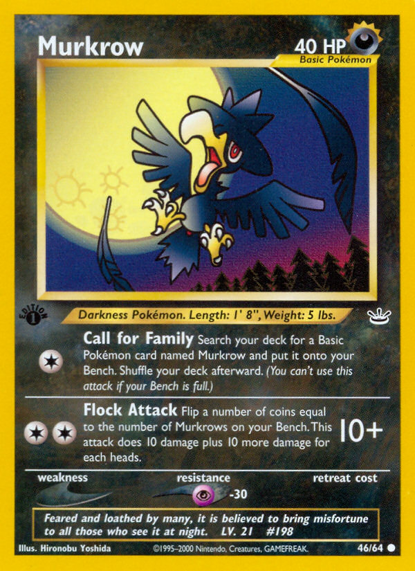 Murkrow (46/64) [Neo Revelation 1st Edition] | Good Games Cannington