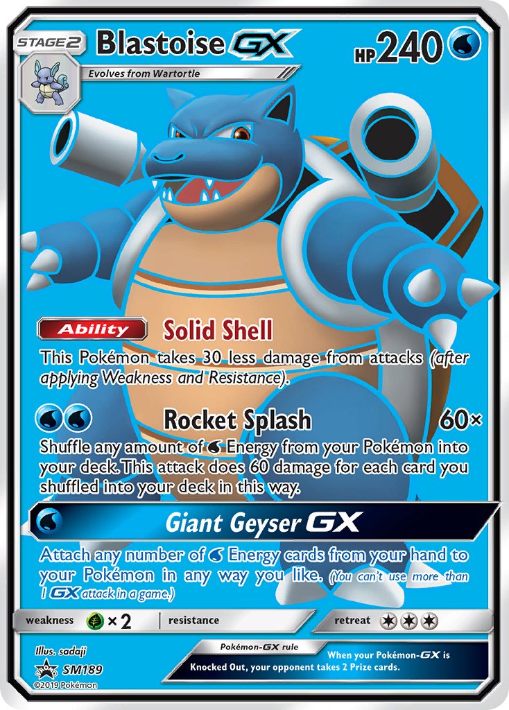 Blastoise GX (SM189) [Sun & Moon: Black Star Promos] | Good Games Cannington