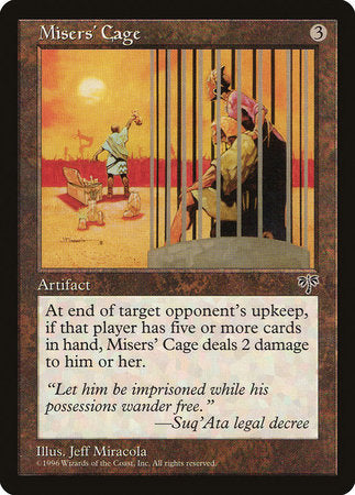 Misers' Cage [Mirage] | Good Games Cannington