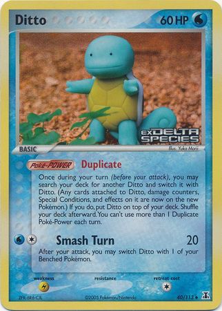 Ditto (40/113) (Stamped) [EX: Delta Species] | Good Games Cannington