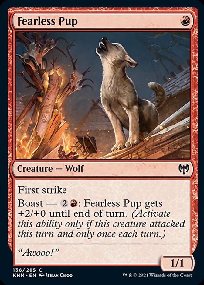 Fearless Pup [Kaldheim] | Good Games Cannington