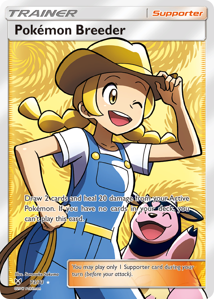 Pokemon Breeder (73/73) [Sun & Moon: Shining Legends] | Good Games Cannington