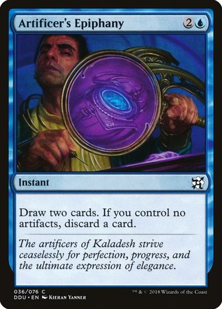 Artificer's Epiphany [Duel Decks: Elves vs. Inventors] | Good Games Cannington