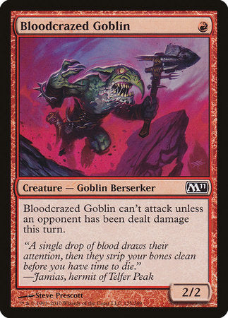 Bloodcrazed Goblin [Magic 2011] | Good Games Cannington