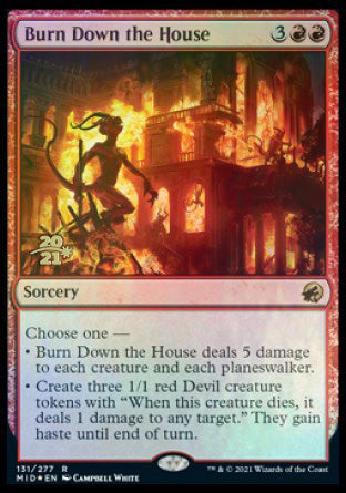 Burn Down the House [Innistrad: Midnight Hunt Prerelease Promos] | Good Games Cannington