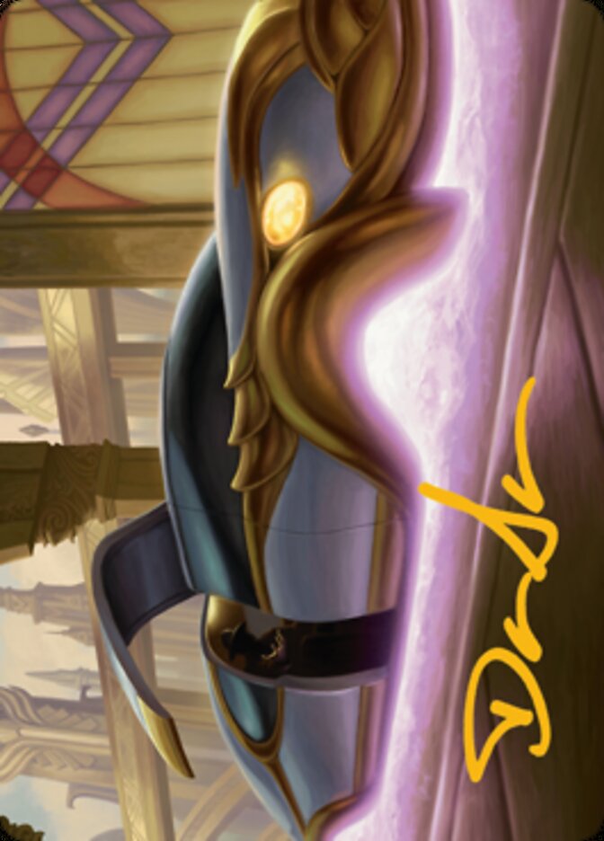 Mysterious Limousine Art Card (Gold-Stamped Signature) [Streets of New Capenna Art Series] | Good Games Cannington