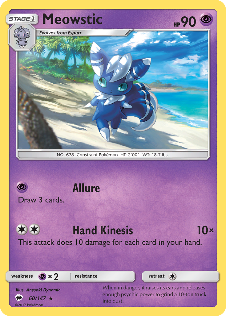Meowstic (60/147) [Sun & Moon: Burning Shadows] | Good Games Cannington