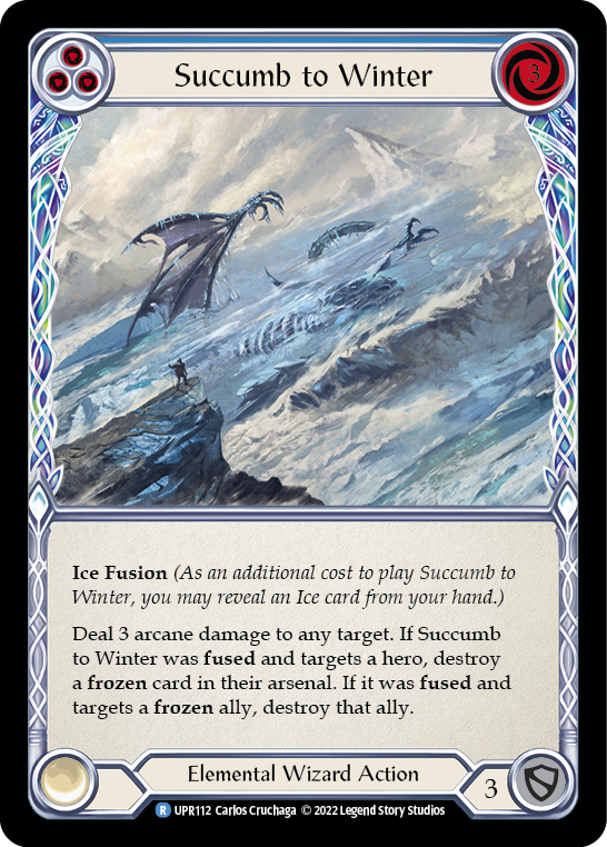 Succumb to Winter (Blue) [UPR112] (Uprising) | Good Games Cannington