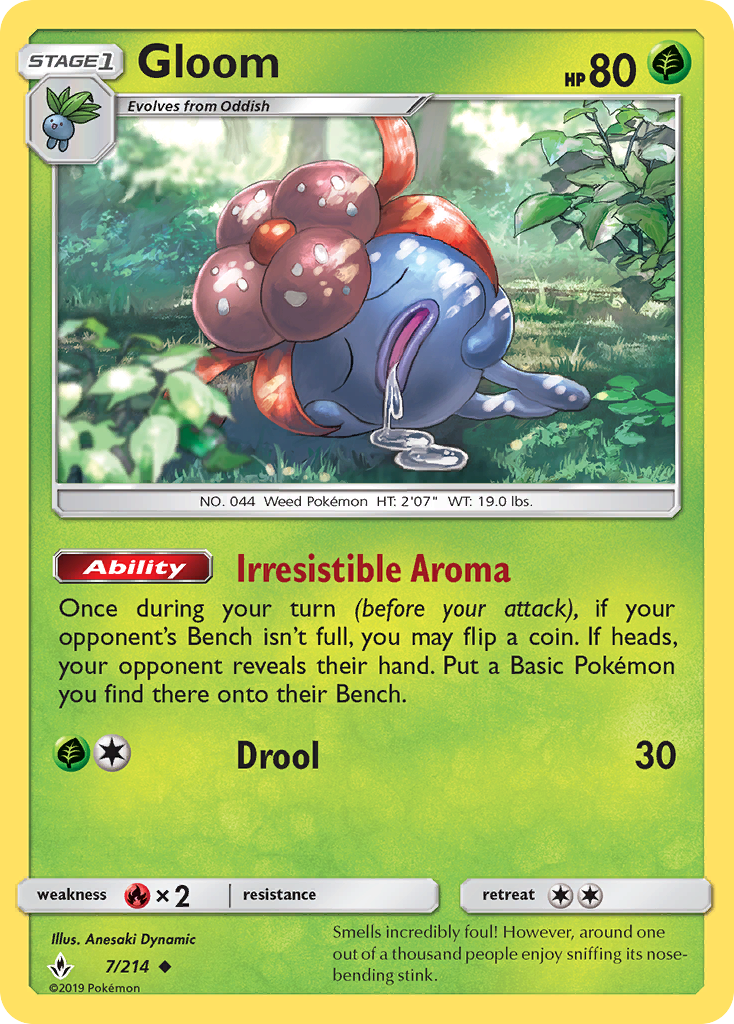 Gloom (7/214) [Sun & Moon: Unbroken Bonds] | Good Games Cannington
