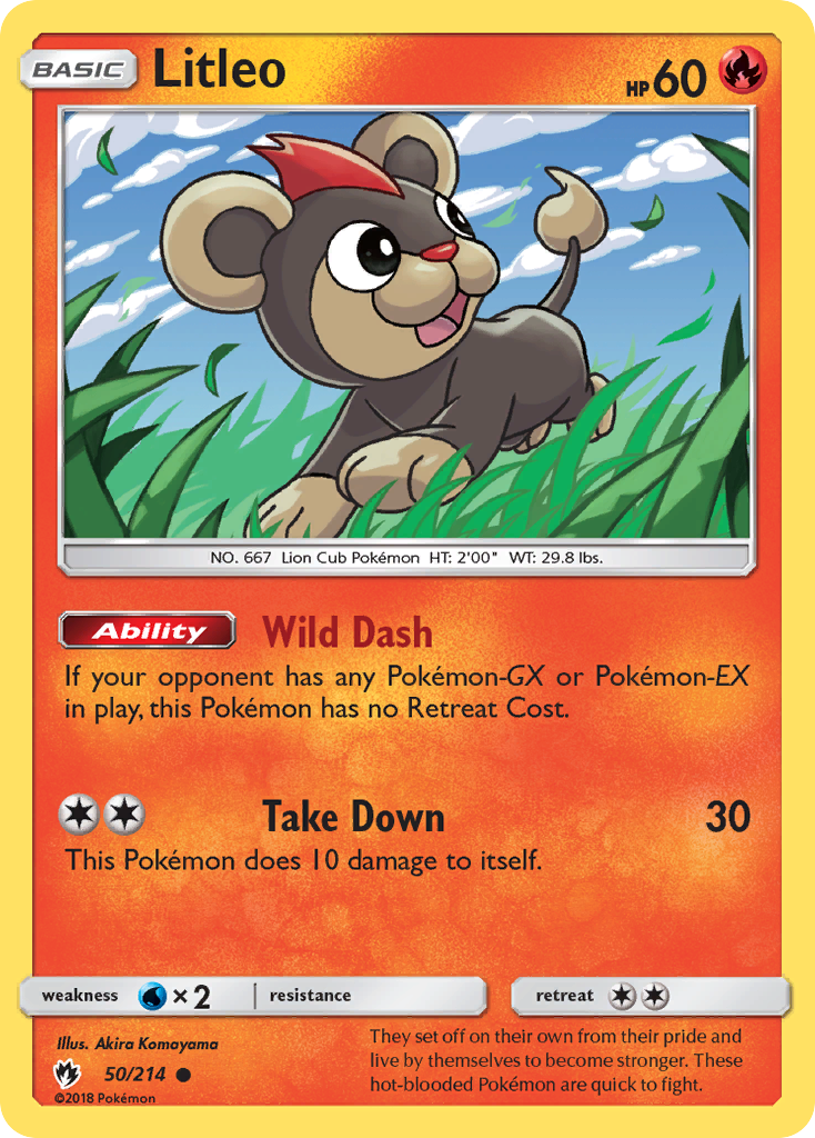 Litleo (50/214) [Sun & Moon: Lost Thunder] | Good Games Cannington