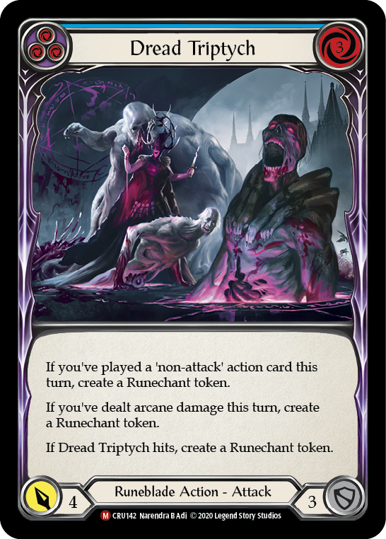 Dread Triptych [CRU142] 1st Edition Normal | Good Games Cannington