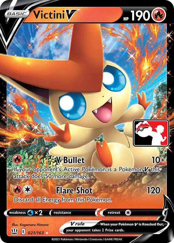 Victini V (021/163) [Prize Pack Series One] | Good Games Cannington