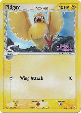 Pidgey (77/110) (Delta Species) (Stamped) [EX: Holon Phantoms] | Good Games Cannington