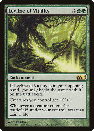 Leyline of Vitality [Magic 2011] | Good Games Cannington