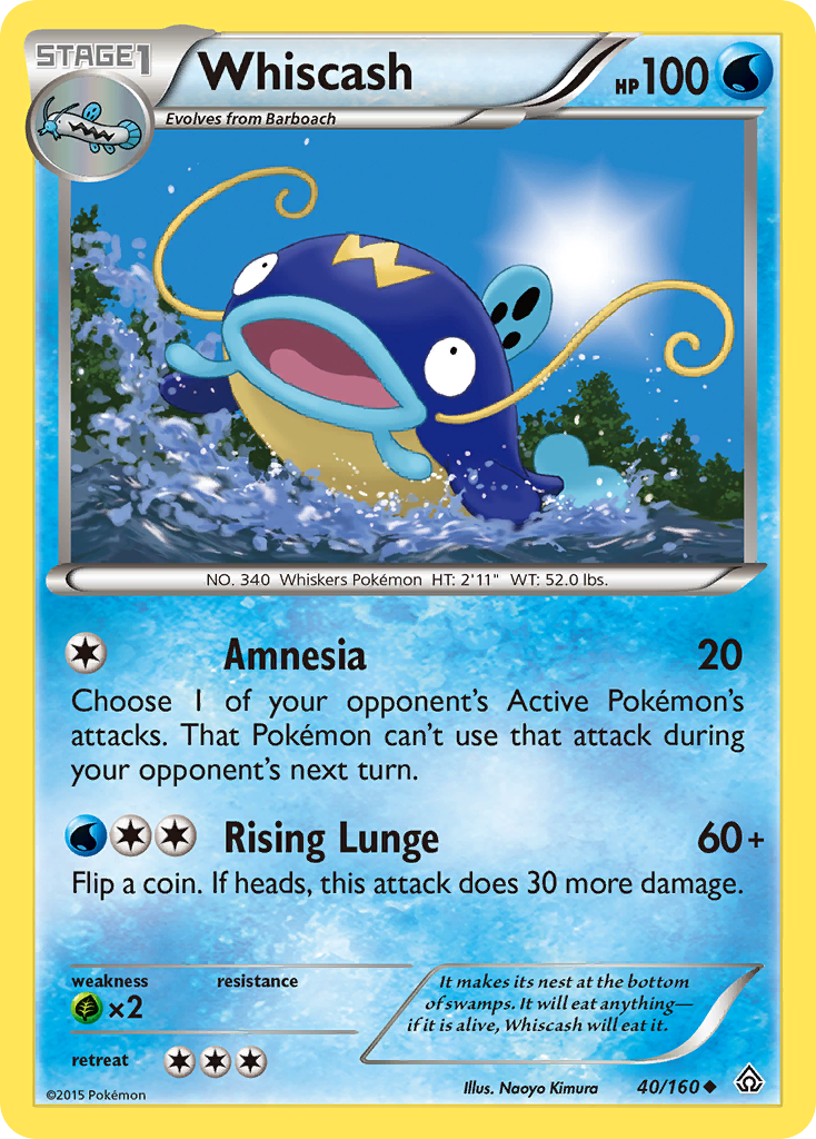 Whiscash (40/160) [XY: Primal Clash] | Good Games Cannington