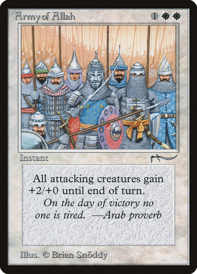 Army of Allah (Dark Mana Cost) [Arabian Nights] | Good Games Cannington