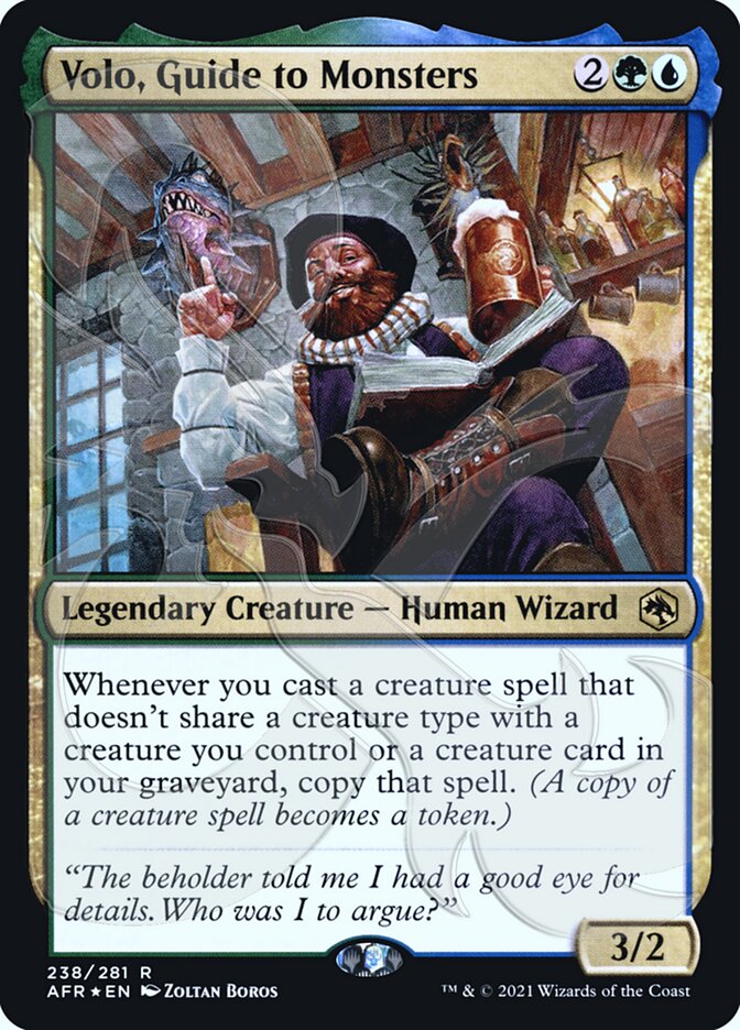 Volo, Guide to Monsters (Ampersand Promo) [Dungeons & Dragons: Adventures in the Forgotten Realms Promos] | Good Games Cannington