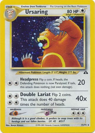 Ursaring (15/75) [Neo Discovery Unlimited] | Good Games Cannington