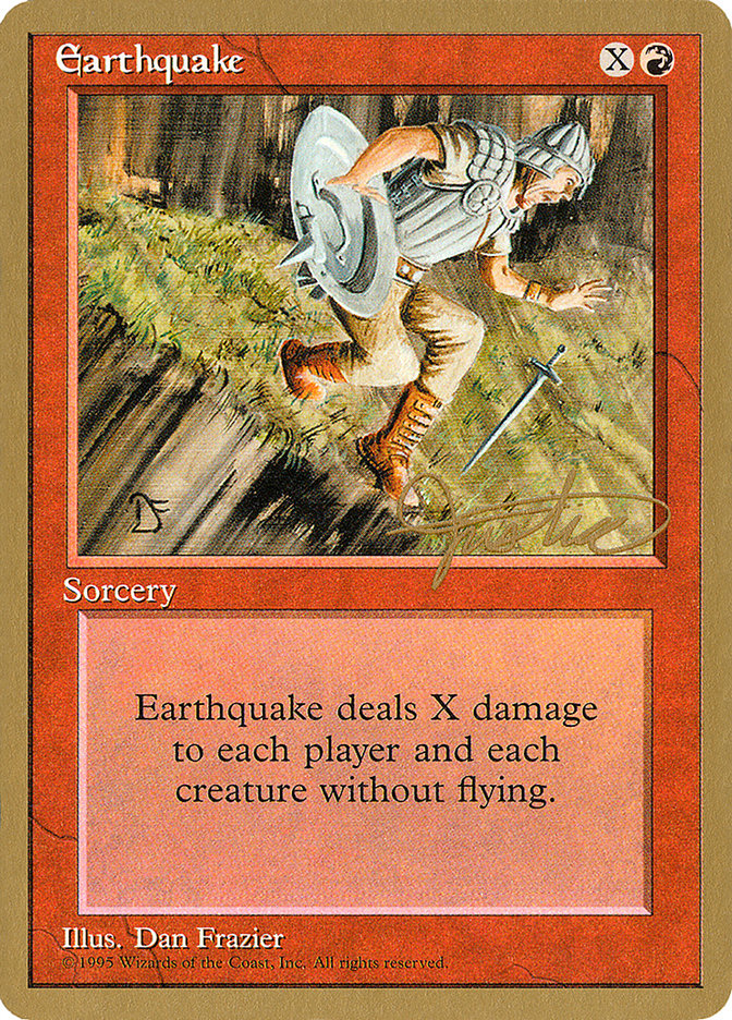 Earthquake (Mark Justice) [Pro Tour Collector Set] | Good Games Cannington