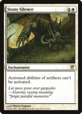Stony Silence [Innistrad] | Good Games Cannington