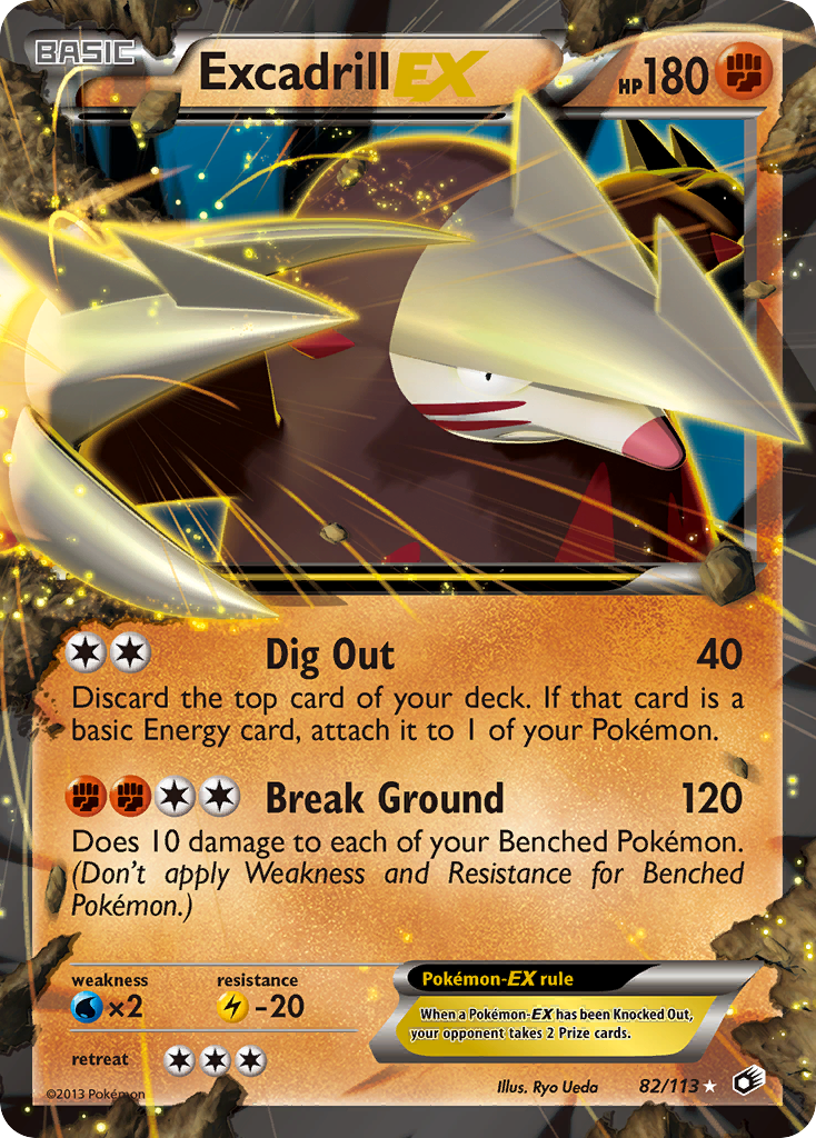 Excadrill EX (82/113) [Black & White: Legendary Treasures] | Good Games Cannington