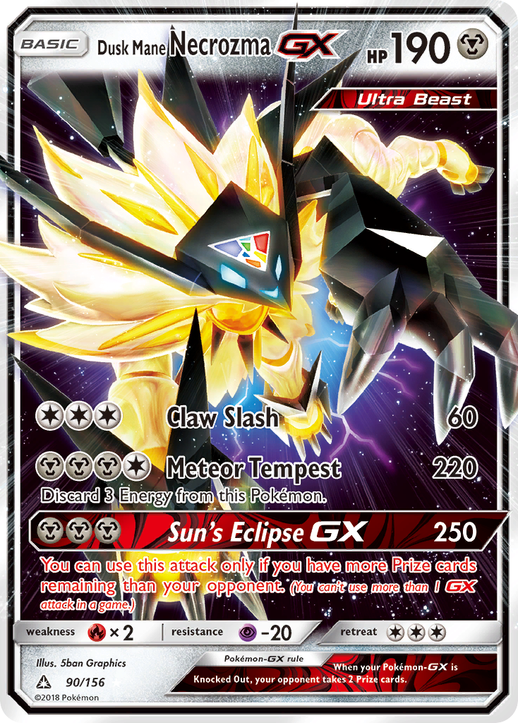 Dusk Mane Necrozma GX (90/156) [Sun & Moon: Ultra Prism] | Good Games Cannington
