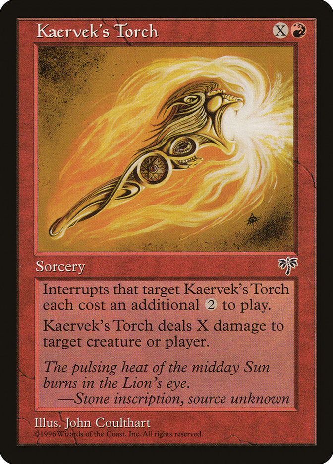 Kaervek's Torch [Mirage] | Good Games Cannington