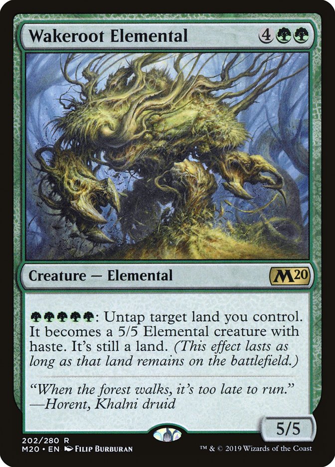 Wakeroot Elemental [Core Set 2020] | Good Games Cannington