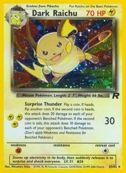 Dark Raichu (83/82) [Team Rocket Unlimited] | Good Games Cannington