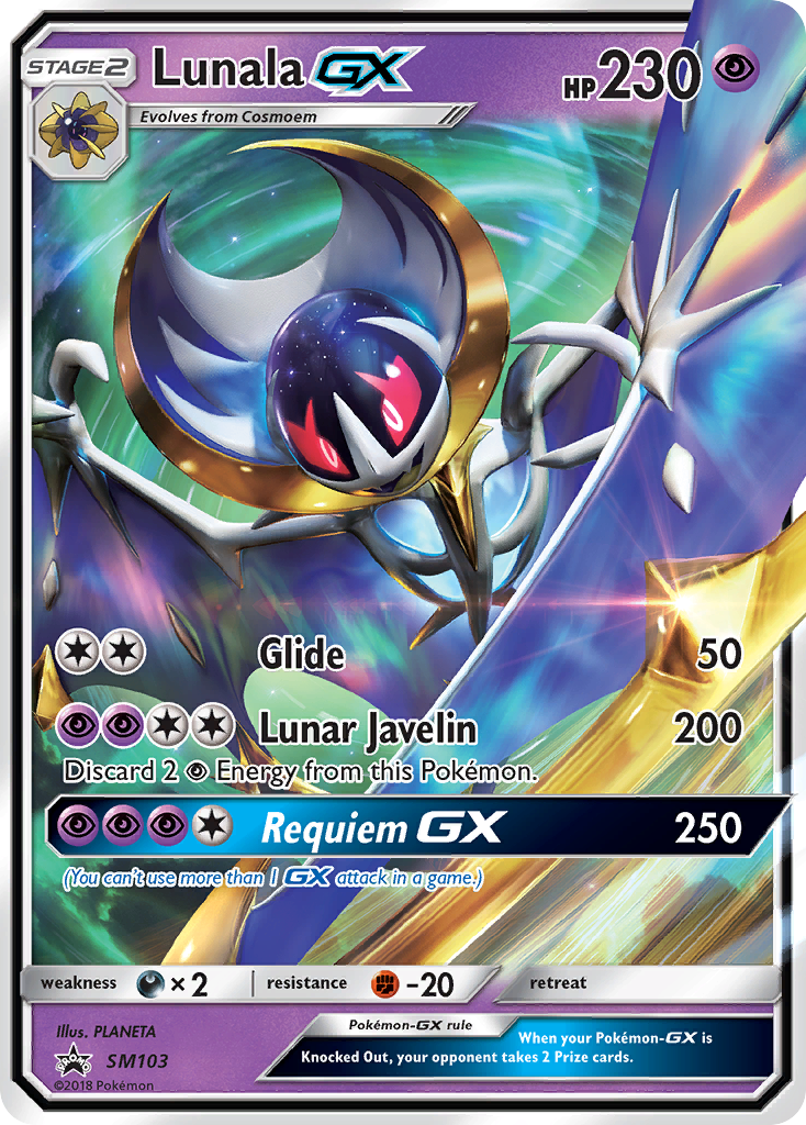 Lunala GX (SM103) [Sun & Moon: Black Star Promos] | Good Games Cannington