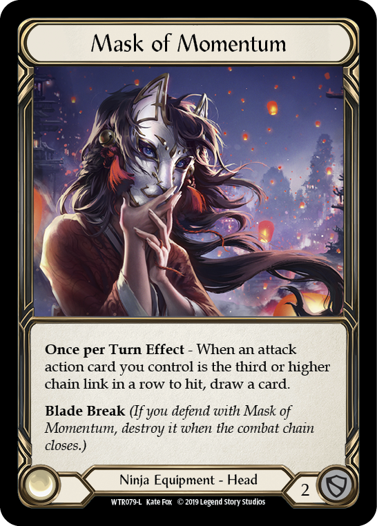 Mask of Momentum [WTR079-L] Alpha Print Cold Foil | Good Games Cannington